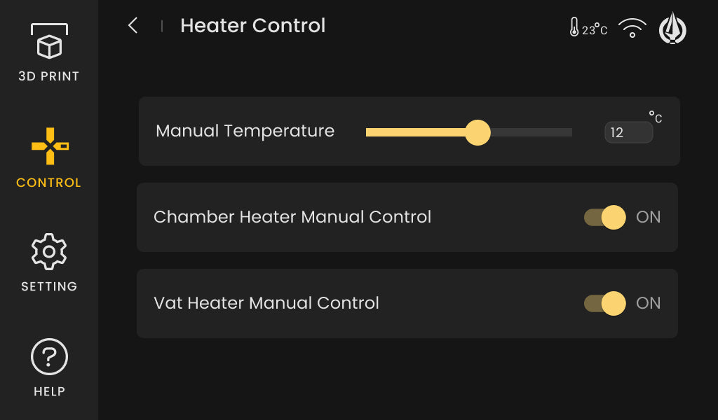 New Feature - Heater Control